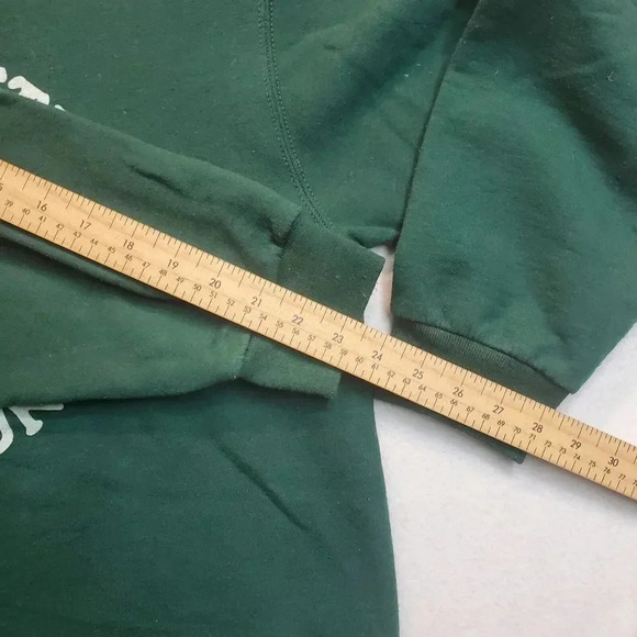 Merry Christmas I'm Durnk Mens Sweater Green Medium Pullover Jerzees NuBlend Fun - Picture 7 of 12